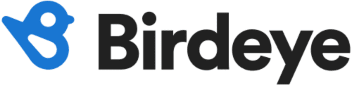 Birdeye logo featuring a blue bird icon to the left of the word "Birdeye" in bold black text.