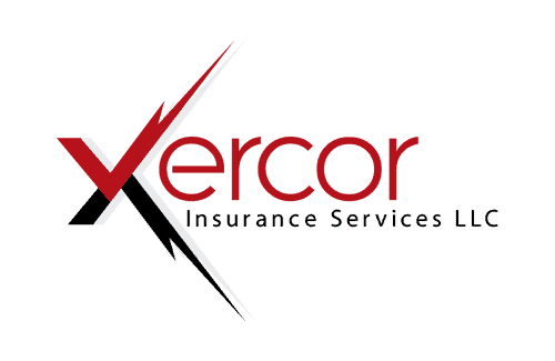 Logo of Xercor Insurance Services LLC with the word "Xercor" in red and black stylized font and "Insurance Services LLC" in black below.
