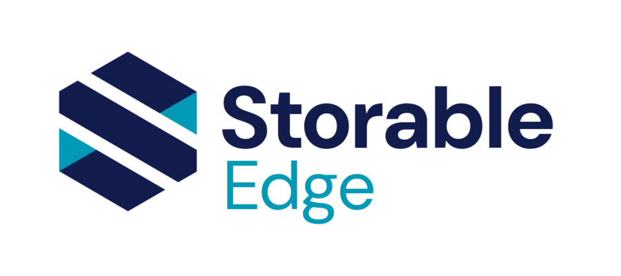 Storable Edge logo with a stylized "S" graphic on the left and the words "Storable Edge" in blue text on the right.