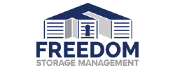 Logo featuring a blue and gray stylized building above the word "FREEDOM" in bold blue letters.